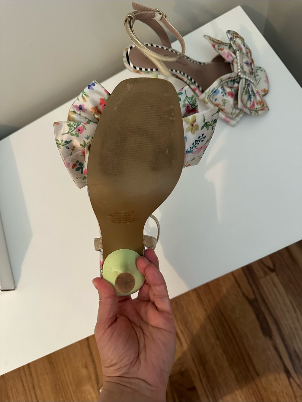 Betsey Johnson Denly - Natural Ditsy Sz 7 - Picture 2 of 4